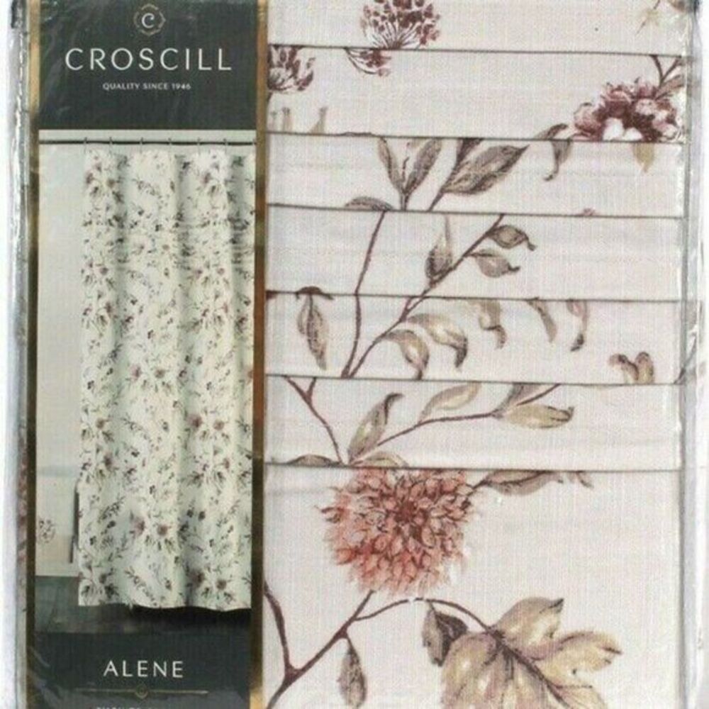 Croscill Alene Shower Curtain ~ 72"x72" Spring multicolor Floral 100% Co…‎